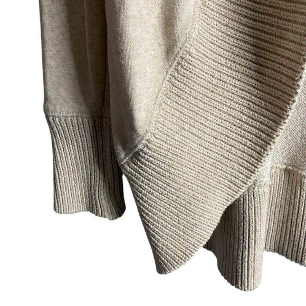 Aerie Women's Cream Open Front Knit Sweater Cardigan - Picture 4 of 9